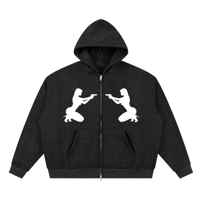 FACE OFF ZIP HOODIE